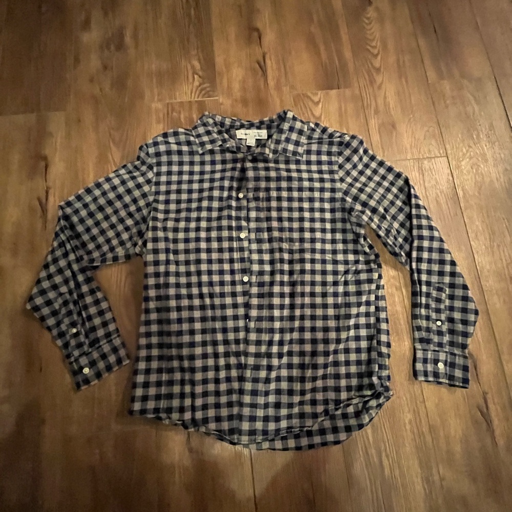 Men's Blue Checkered Shirt